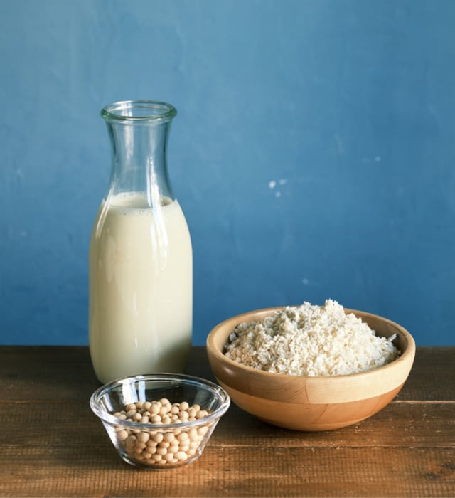 01.生おからと有機豆乳を使用。